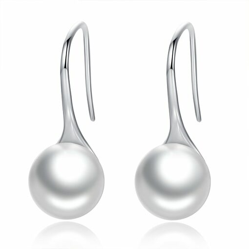 Cercei din argint Elegant Pearls white-Cercei >> Cercei din argint