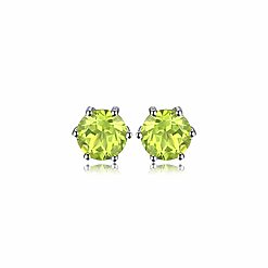 Cercei din argint Little Peridot Dots-Cercei