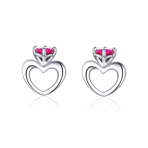 Cercei din argint Small Hearts Earrings-Cercei >> Cercei din argint