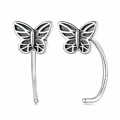 Cercei din argint Tailed Butterflies-Cercei >> Cercei din argint