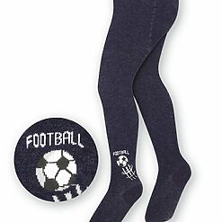 Ciorapi copii bumbac jeans melanj cu fotbal Steven S071-183-COPII