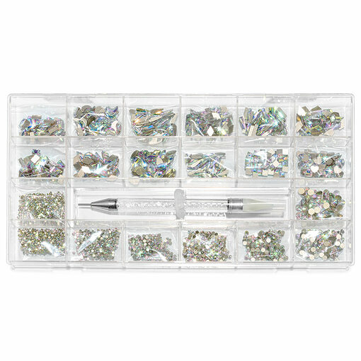 Cristale de unghii AB 1000 bucati-Manichiura-Manichiura