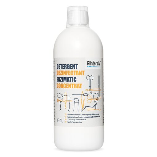 Detergent dezinfectant enzimatic concentrat KLINOZYME 1L-Saloane-Saloane