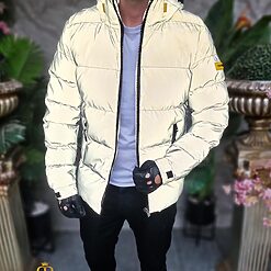 Geaca reflectorizanta de barbati groasa cu gluga GC842 4