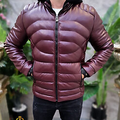 Geaca visinie foarte groasa cu gluga GC855 4