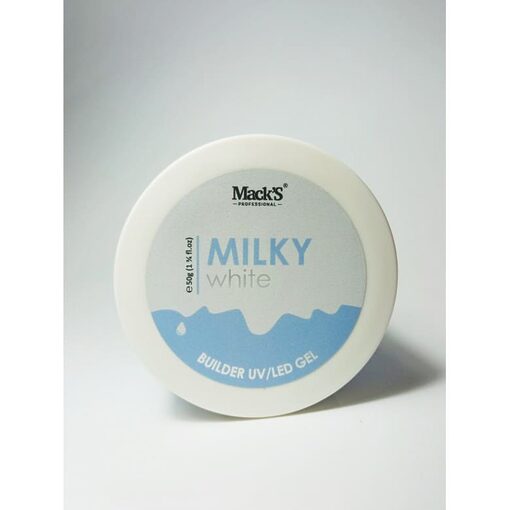 Gel Constructie Milky White 15ml Macks - MW15-MKS - Everin.ro-GELURI UV CONSTRUCTIE / BUILDER COVER / POLYGEL ❤️