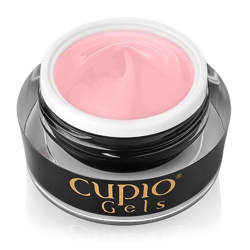 Gel pentru tehnica fara pilire - Make-Up Fiber Milky Pink 15 ml-Manichiura-Manichiura