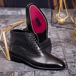 Ghete Reginald de barbati negru din piele 100 naturala GH140 3