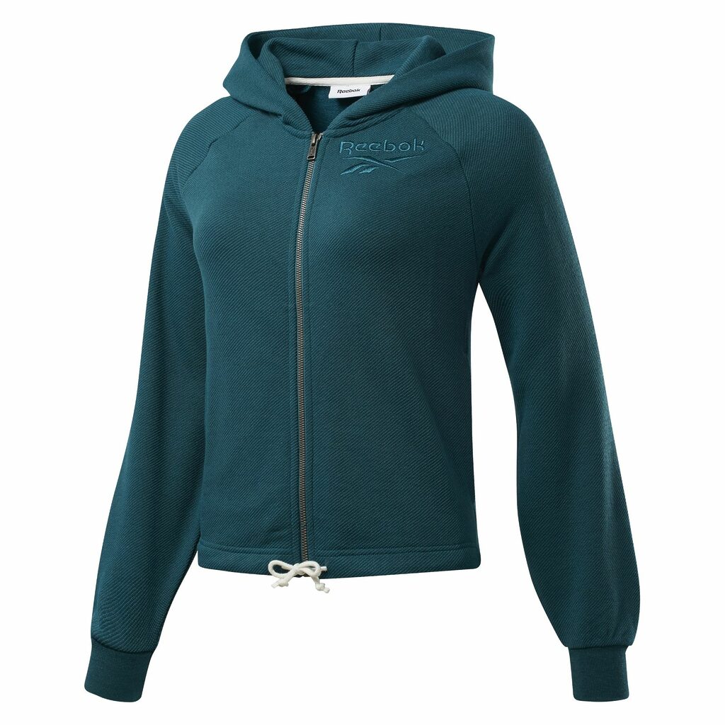 Hanorac REEBOK pentru femei TE TEXTURED LOGO FULLZIP - FK6715-Imbracaminte-Hanorace