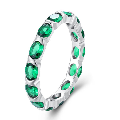 Inel din argint Green Gems-Inele >> Inele din argint