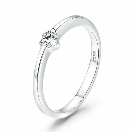 Inel din argint Simple Heart Ring-Inele >> Inele din argint