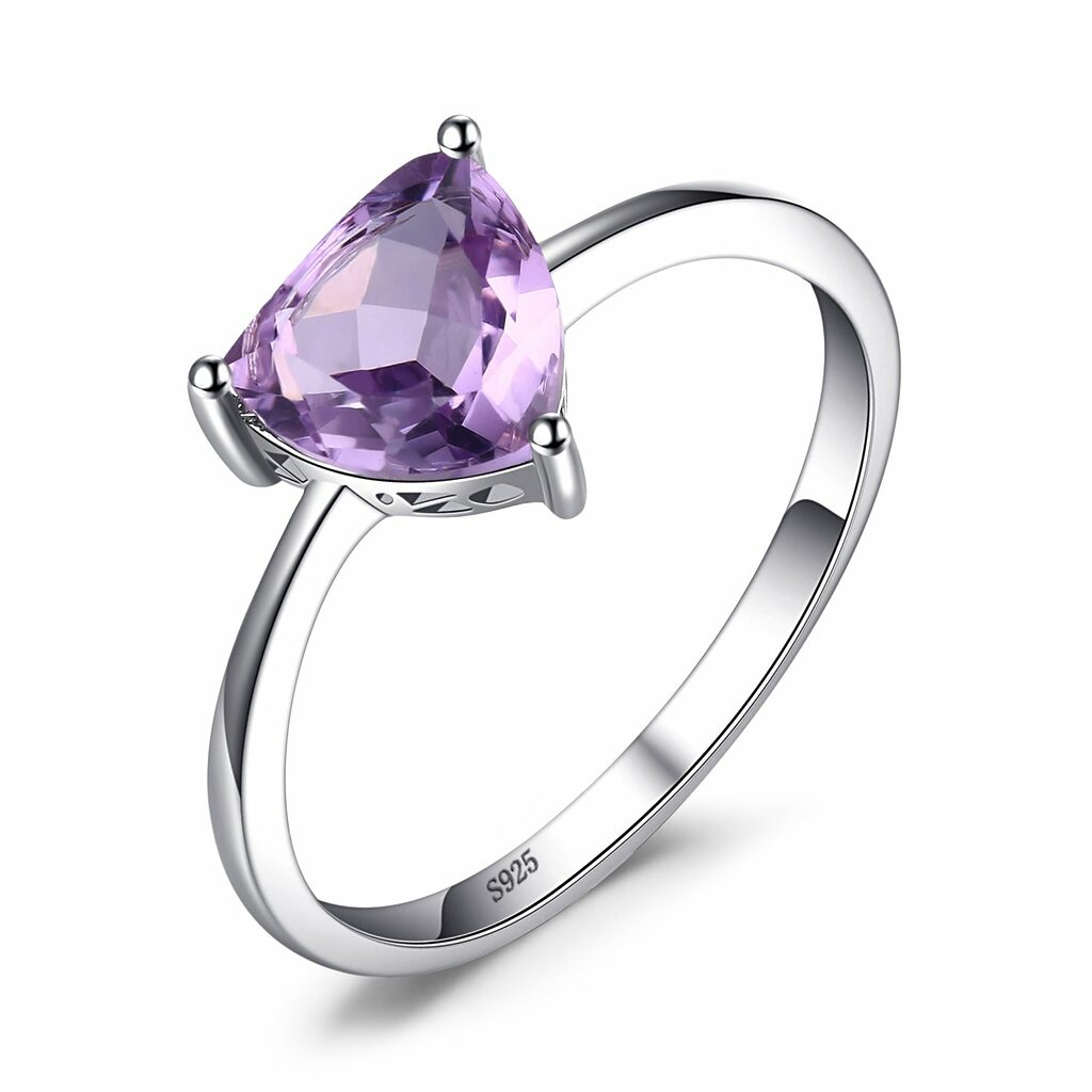 Inel din argint Triangle Amethyst-Inele >> Inele din argint