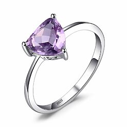 Inel din argint Triangle Amethyst-Inele >> Inele din argint