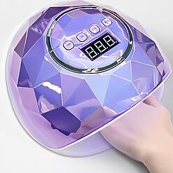 Lampa UV LED Lux F6 Diamond Violet Metalic - F6-PINK - EVERIN-APARATURA MANICHIURA ❤️
