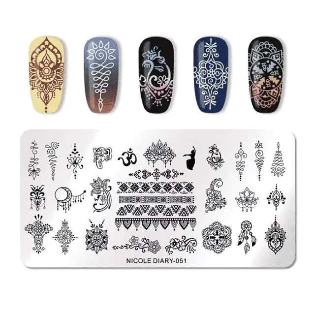 MATRITA METALICA PENTRU STAMPILA - ND-051 - Everin.ro-NAIL ART ❤️