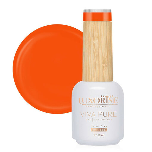 Oja Semipermanenta Hema Free Viva Pure LUXORISE - Fiery Orange 10ml-Oja Semipermanenta > Oja Hema Free LUXORISE 10ml