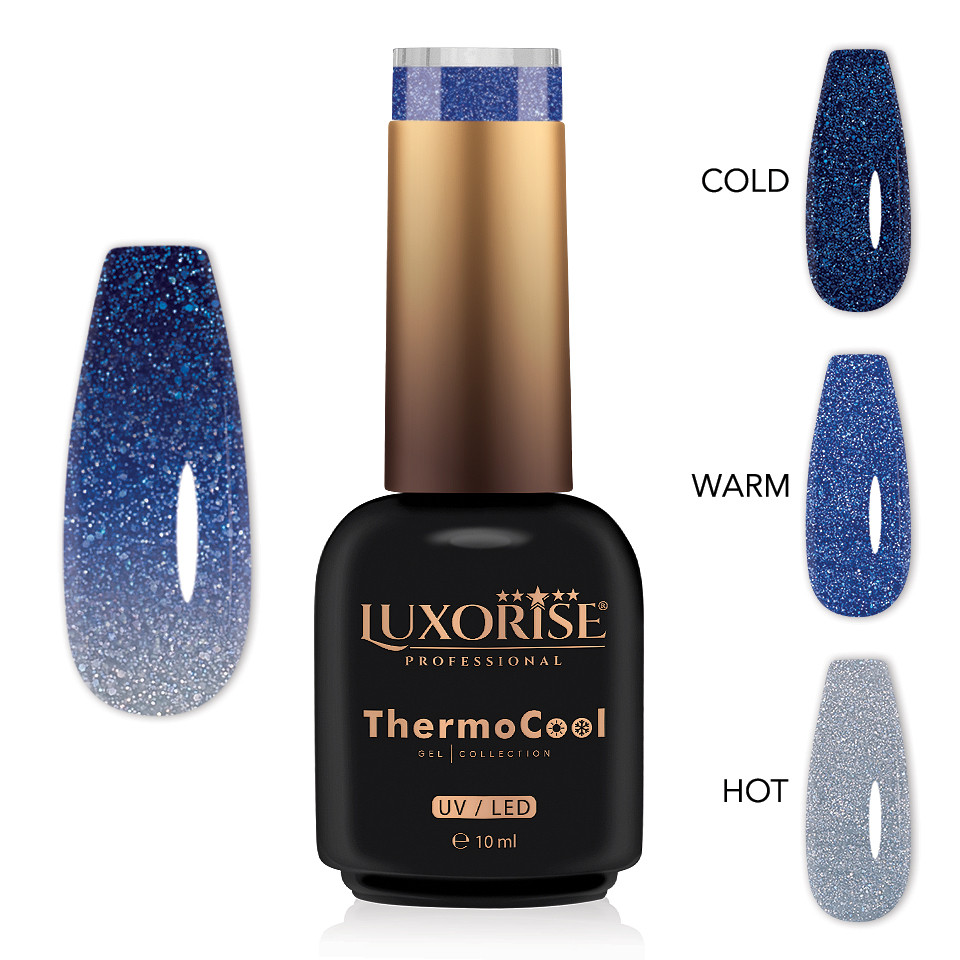 Oja Semipermanenta Termica 3 Culori LUXORISE ThermoCool - Blissful Breeze 10ml-Oja Semipermanenta > Oja Termica LUXORISE