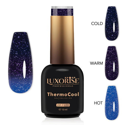 Oja Semipermanenta Termica 3 Culori LUXORISE ThermoCool - Dazzling Siren 10ml-Oja Semipermanenta > Oja Termica LUXORISE