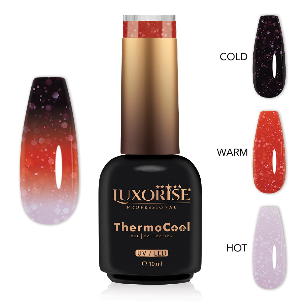 Oja Semipermanenta Termica 3 Culori LUXORISE ThermoCool - Magic Spritz 10ml-Oja Semipermanenta > Oja Termica LUXORISE