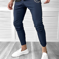 Pantaloni barbati casual albastri TP1450-Pantaloni > Pantaloni casual