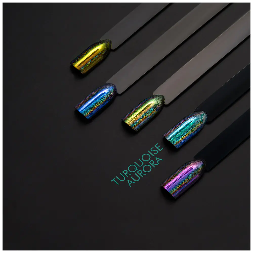 Pigment holo unicorn - Turquoise Aurora-Manichiura-Manichiura