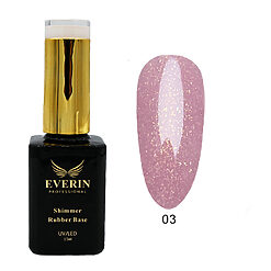 Shimmer Rubber Base Everin 15ml- 03 - SRB-03 - Everin.ro-EVERIN