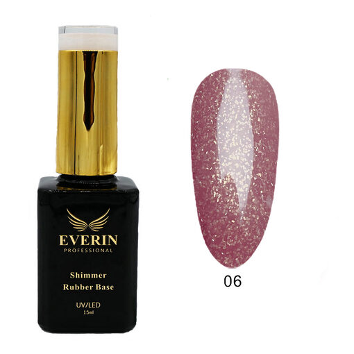 Shimmer Rubber Base Everin 15ml- 06 - SRB-06 - Everin.ro-EVERIN