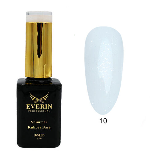Shimmer Rubber Base Everin 15ml- 10 - SRB-10 - Everin.ro-EVERIN