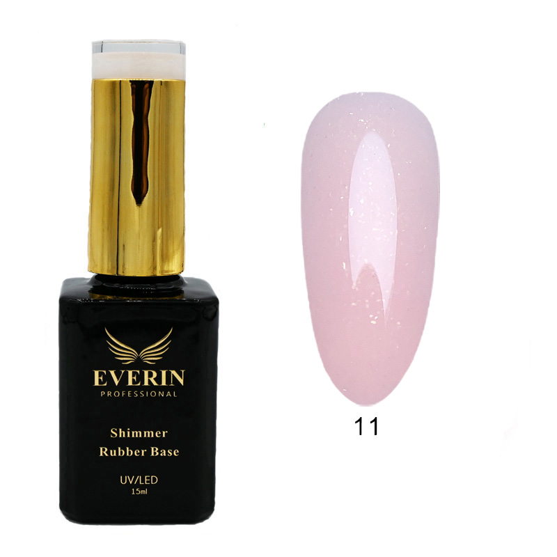 Shimmer Rubber Base Everin 15ml- 11 - SRB-11 - Everin.ro-EVERIN