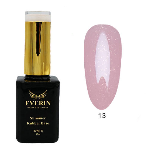 Shimmer Rubber Base Everin 15ml- 13 - SRB-13 - Everin.ro-EVERIN