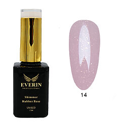 Shimmer Rubber Base Everin 15ml- 14 - SRB-14 - Everin.ro-EVERIN