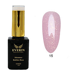 Shimmer Rubber Base Everin 15ml- 15 - SRB-15 - Everin.ro-EVERIN