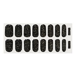 Sticker pentru unghii din gel pinx. - Glitter Black-Manichiura-Manichiura