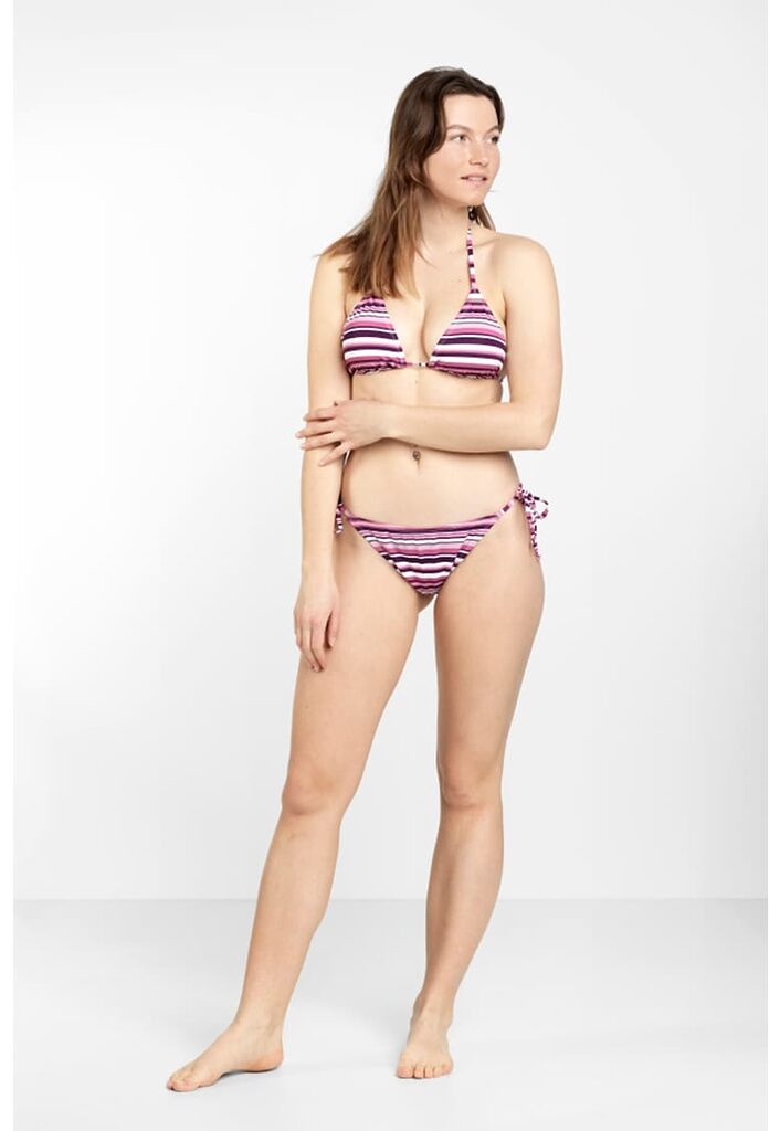 Sutien halter de baie cu dungi-FEMEI-IMBRACAMINTE/Costume de baie