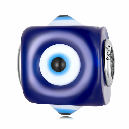 Talisman din argint Cube Blue Eye-Talismane >> Talismane din Argint (toate)
