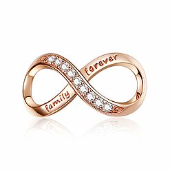 Talisman din argint Family Forever Rose Gold-Talismane