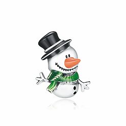 Talisman din argint Friendly Snowman-Talismane