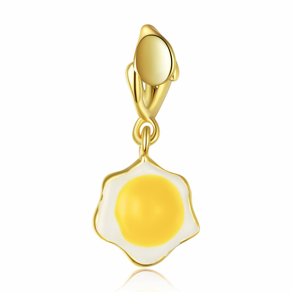 Talisman din argint Golden Cooked Egg-Talismane >> Talismane din Argint (toate)