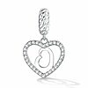 Talisman din argint Heart Letter O-Talismane >> Talismane din Argint (toate)