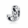 Talisman din argint In Love with Letter J-Talismane >> Talismane din Argint (toate)