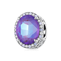 Talisman din argint Magical Purple Gem-Talismane >> Talismane din Argint (toate)