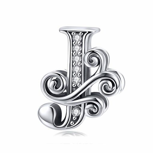 Talisman din argint cu Litera J din Poveste-Talismane >> Talismane din Argint (toate)