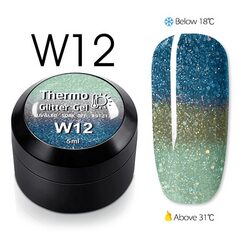 Thermo Glitter Color Gel W12 - W12 - Everin.ro-GELURI COLORATE ❤️