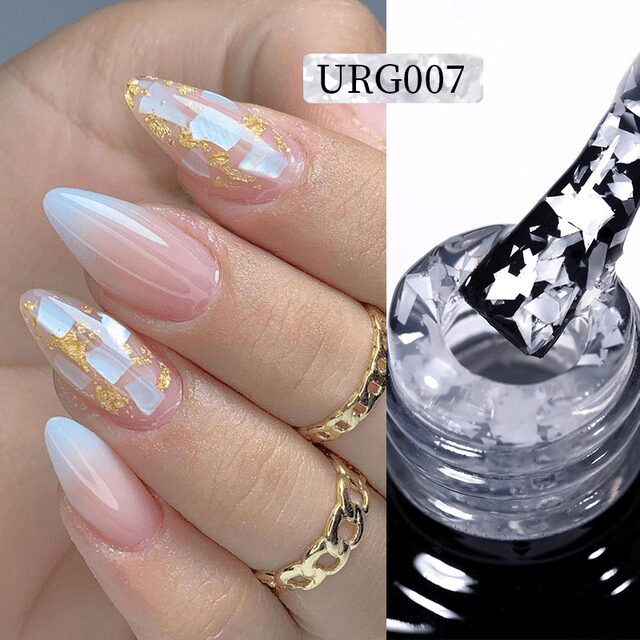 Top Coat Gold Diamond FSM 001- Paiete Argintii - GD-001 - Everin.ro-CONSUMABILE ❤️