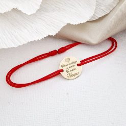 Bratara Nasa mea - Aur Galben 14K - Snur reglabil-Martisor >> Martisoare Aur 14K >> Noutati