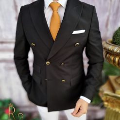 Sacou de barbati Negru Croiala Slim Fit SC574 3