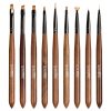 Set 9 Pensule Profesionale Manichiura Nail Art & Constructie Unghii LUXORISE-Accesorii Unghii > Set Pensule Unghii