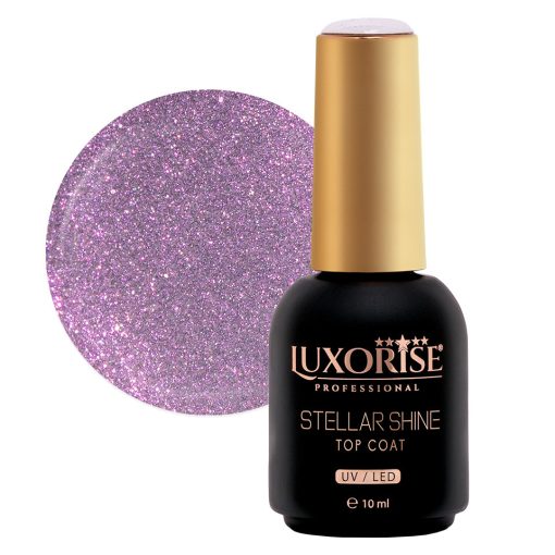 Top Coat LUXORISE - STELLAR SHINE Solar Flare 10ml-Accesorii Unghii > Primer / Base Coat / Top Coat