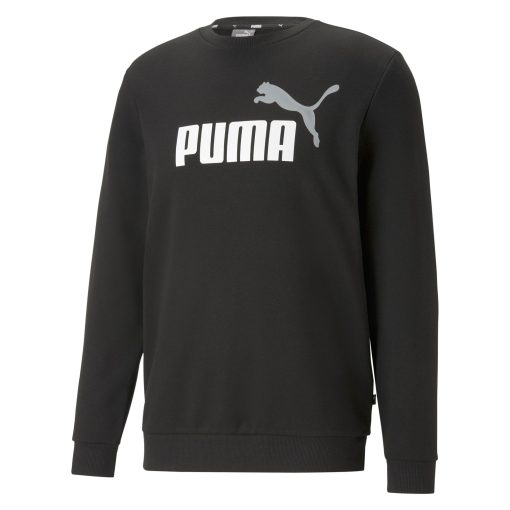 Bluza PUMA pentru barbati ESS+ 2 COL BIG LOGO CREW - 58676361-Imbracaminte-Bluze