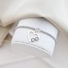 Bratara snake dama - Iubire vesnica - Charm contur inima cu infinit - Argint 925-Valentine's Day >> Cadouri pentru EA >> Noutati